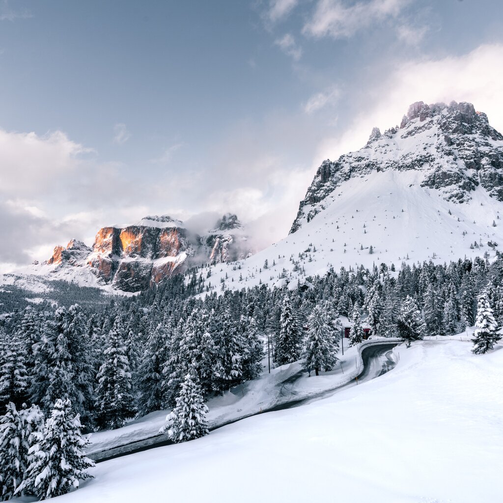 Passo Pordoi in inverno | © Patricia Ramirez - Archivio Immagini ApT Val di Fassa