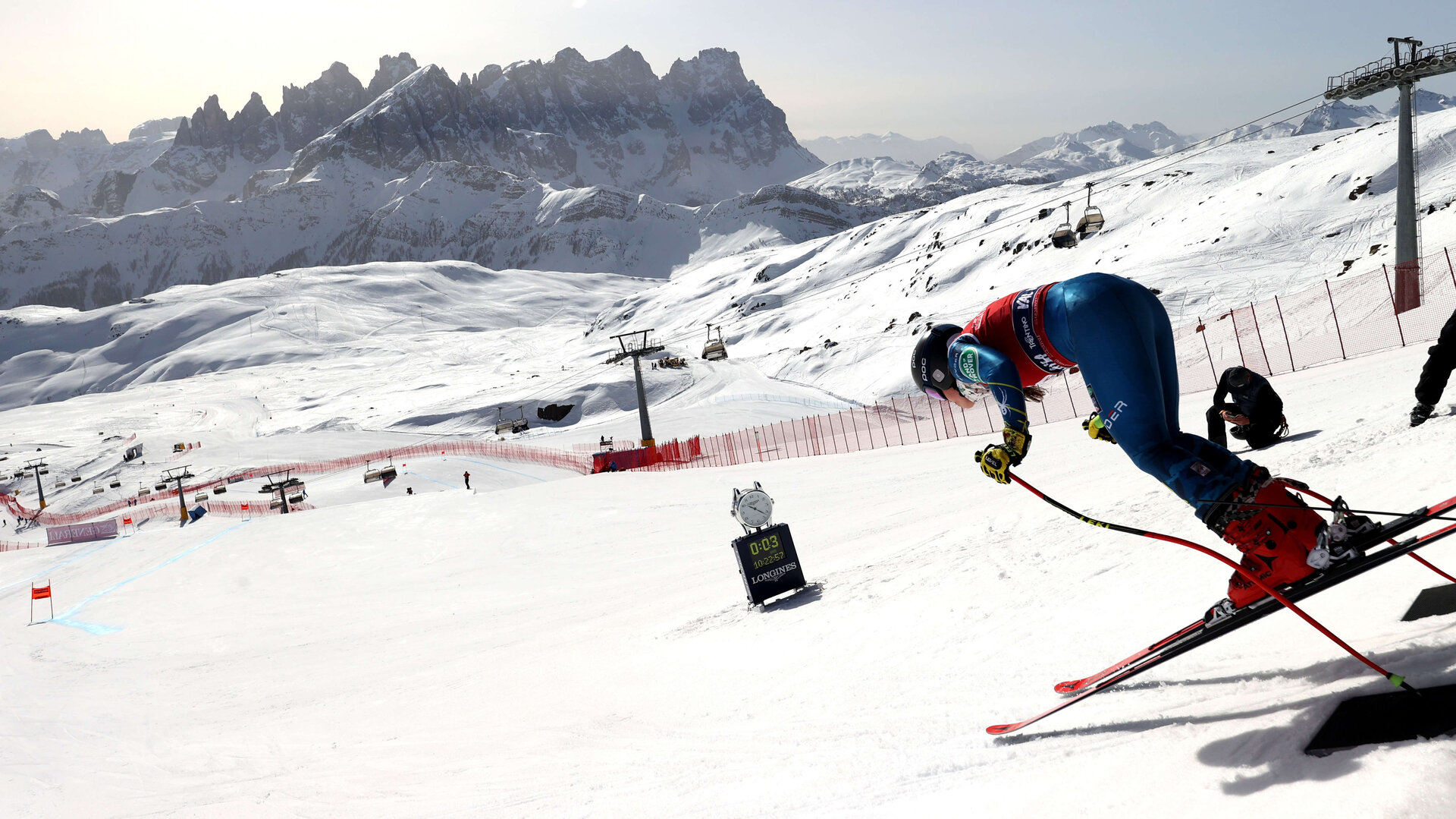 Ski World Cup Val di Fassa | Breezy Johnson in azione sulla pista La VolatA | Ski Area San Pellegrino | © Archivio PegasoMedia (Rizzi - Brunel - Pentaphoto)